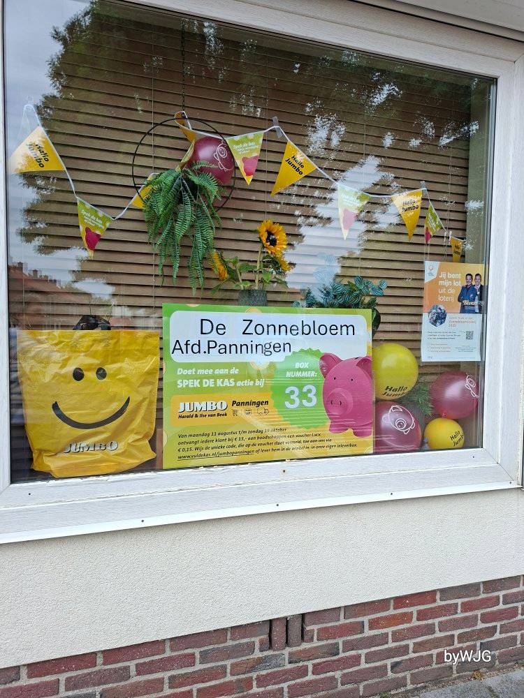 Ook wij doen dit jaar weer mee met de Spek de Kas actie bij Jumbo Panningen. De actie gaat van start op maandag 11 augustus. U kunt de ontvangen vouchers in BOX 33 stoppen om De Zonnebloem Panningen te steunen.